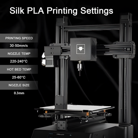 PLA Silk Tri Color 3D Printing Filament 1.75mm 1KG