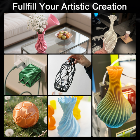 PLA Silk Tri Color 3D Printing Filament 1.75mm 1KG