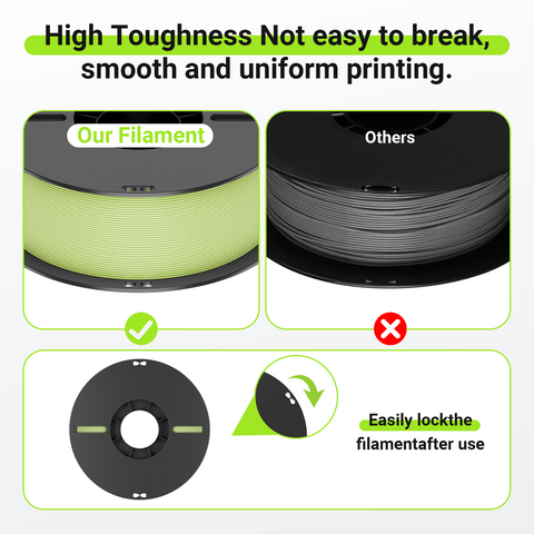 PLA Matte 3D Printing Filament 1.75mm 1KG