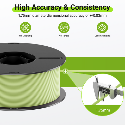 PLA Matte 3D Printing Filament 1.75mm 1KG