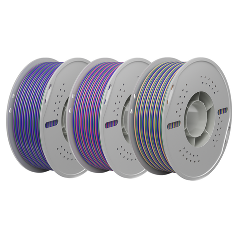 PLA Silk Tri Color 3D Printing Filament 1.75mm 1KG